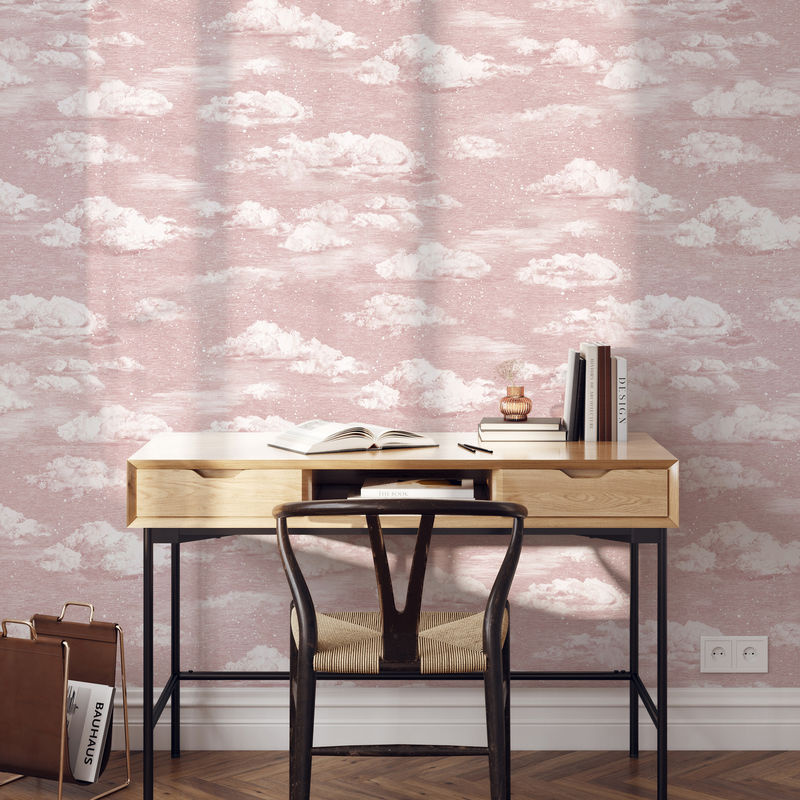 Sian Zeng Tapete Clouds in Pink mit Naturmotiv und abstraktem Wolken-Design aus Vlies - Bild 3