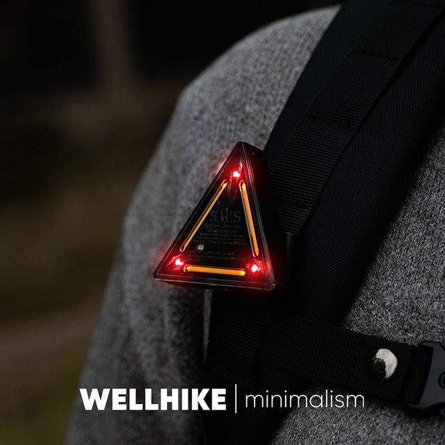 Gmarty LED-Mini-Richtungsleuchte für den Außenbereich mit 4 Beleuchtungsmodi und einstellbarer Helligkeit, wasserdichte Camping-Rucksack-Leuchte für deine Nachtsicherheit - Bild 1