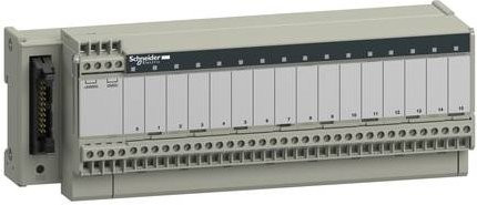 Schneider Electric ABE7R16S210 Klemmenblock mit Schraubanschluss in Grau - Bild 1