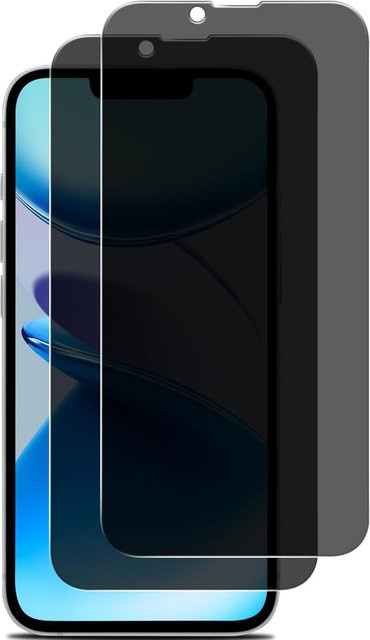 Anti-Spy Sichtschutz-Displayschutzfolie aus gehärtetem Glas für Apple iPhone 17E 16E 17 Air 16 Pro Max 15 Plus 14 13 Mini 12 11 X XS XR 8 7 in Schwarz und Transparent - Bild 1