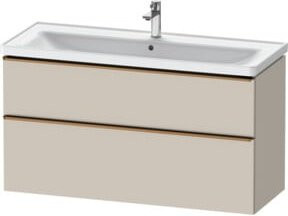 Duravit Waschtischunterschrank D-Neo in Beige Matt, B/T/H: 118,4 x 45,2 x 62,5 cm - Bild 1