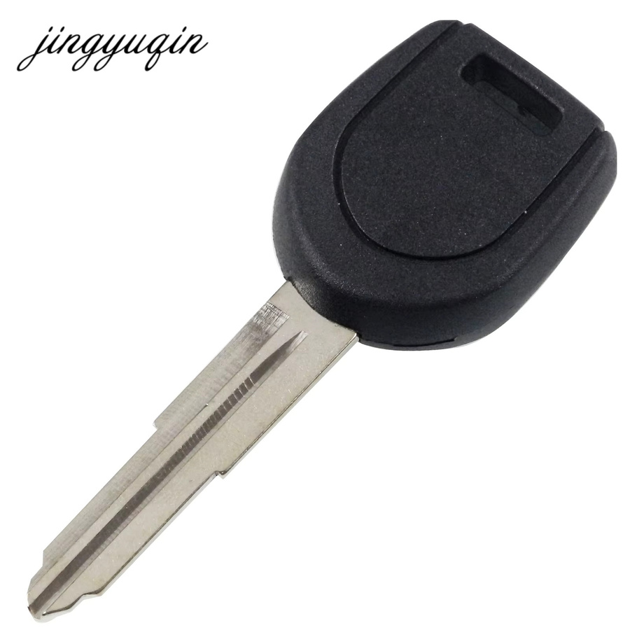 Jingyuqin Ersatz-Schlüsselgehäuse für Mitsubishi Transponder Fob X1 X5 mit MIT11R und MIT8 Schlüsselklinge in Schwarz - Bild 3