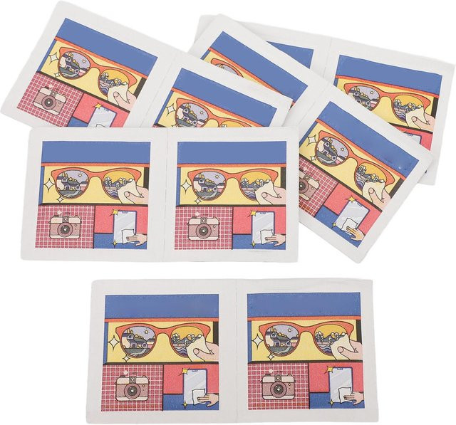 Koogeelife Linsenreinigungstücher vorbefeuchtet, 400 Stück, beige und multicolor - Bild 1
