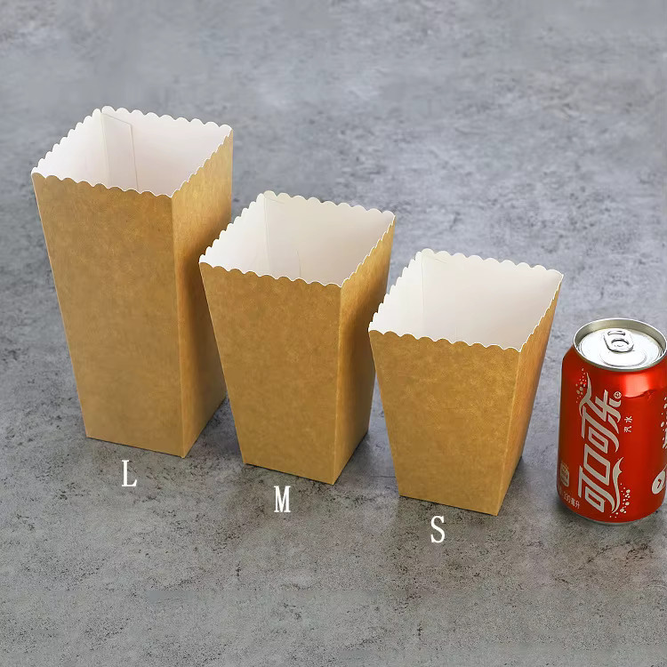 Braune Kraftpapier Popcorn-Boxen für Party und Hochzeit als Gastgeschenk-Beutel - Bild 2
