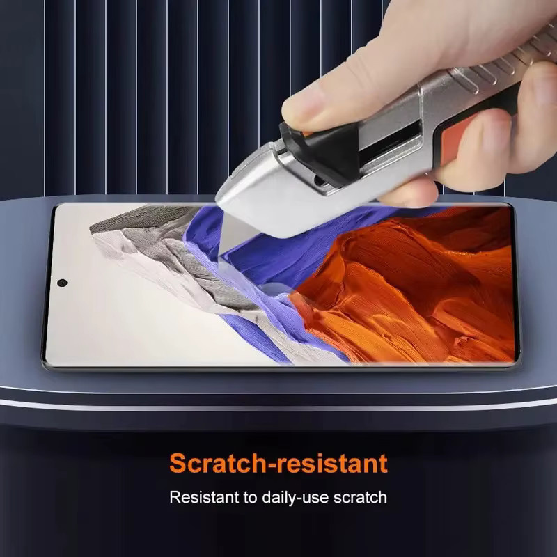 4er-Pack 3D-Displayschutz aus gehärtetem Glas für Honor 90 und Honor 90 Pro, transparent, mit Anti-Fingerabdruck- und bruchsicherer Beschichtung - Bild 4