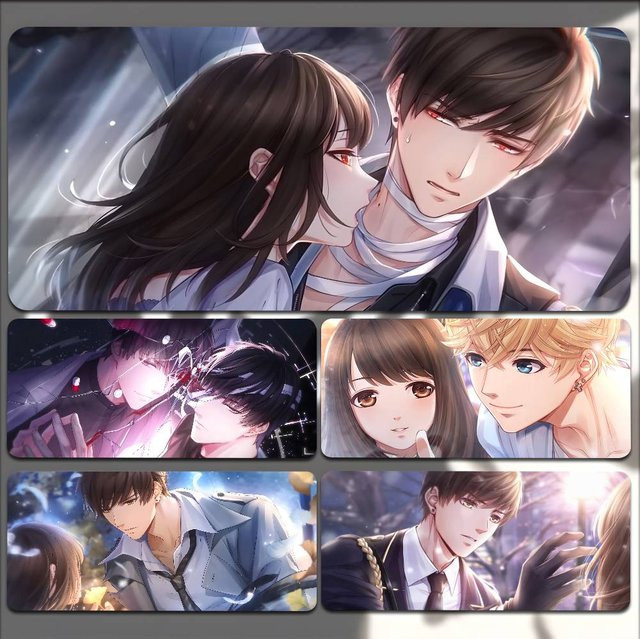 Moetch Anime Mr Love Queens Wahl Mousepad XXL Mehrfarbig rutschfest für Büro und E-Sport - Bild 1