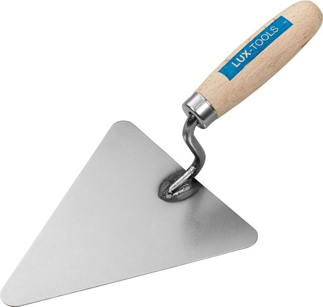 LUX-TOOLS Dreieckskelle Classic aus Stahl in Silber, Breite: 16 cm - Bild 1