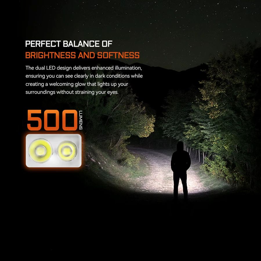 ACEBEAM Keylite 500 EDC Schlüsselanhänger-Taschenlampe mit Dual-LED-Licht und Stroboskopmodus, wiederaufladbar - Bild 2