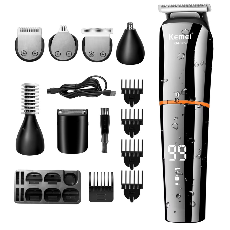 Kemei 11-in-1 Pflegeset für Herren, Schwarz - Bild 6