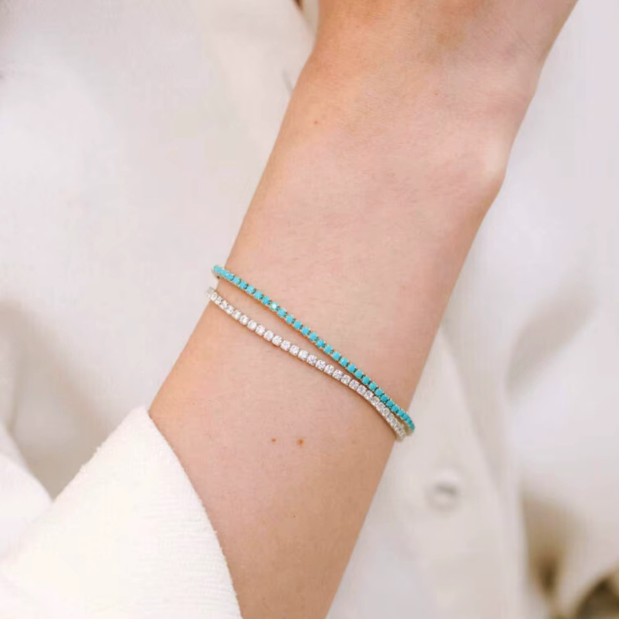 YUYAN Armband, Edelstahl, Gold, Zirkonia, Damen - Bild 1
