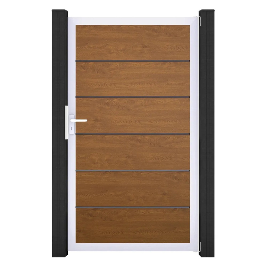 GroJa Tor Basicline Premium 1-flg. Golden Oak, Breite: 100 cm, Höhe: 180 cm - Bild 2