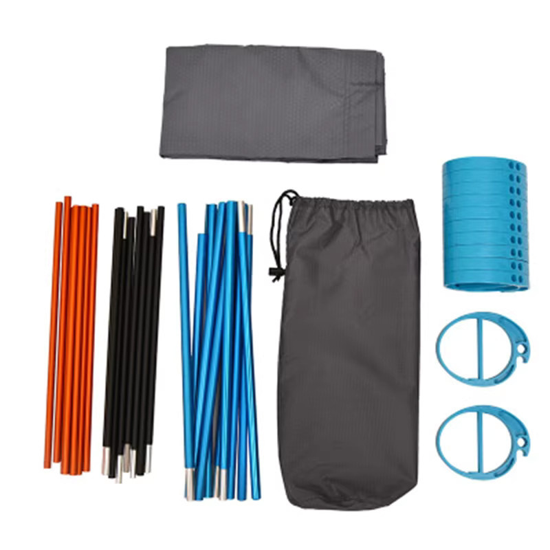NatureBell Ultraleichtes Klappbett für Outdoor und Camping mit Metallrahmen in Grau, B/T: 180 x 200 cm - Bild 2