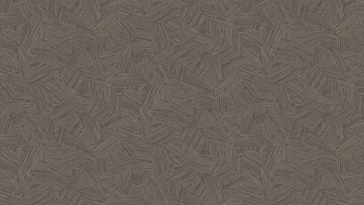 Arte International Tapete Mauna Nightfall in Grau und Braun mit abstraktem geometrischem Design aus Vlies und Vinyl - Bild 1