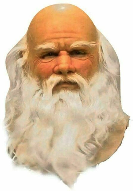 StrideWear Realistische Latex-Altenmann-Gesichtsmaske, Gummi, Bunt / Mehrfarbig - Bild 1