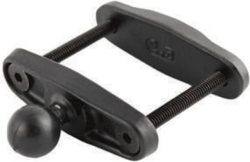 RAM Mounts Gabelstaplerklemme in Schwarz mit Vierkantschienenbasis und 1 Zoll Ball, max. 2,5 Fuß, MNT-RAM-B247U25 - Bild 1