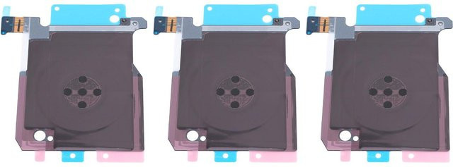 3er-Set Samsung Galaxy Note 9 NFC Signalantenne und kabelloses Laden Flexkabel Ersatzteil in Grau - Bild 1