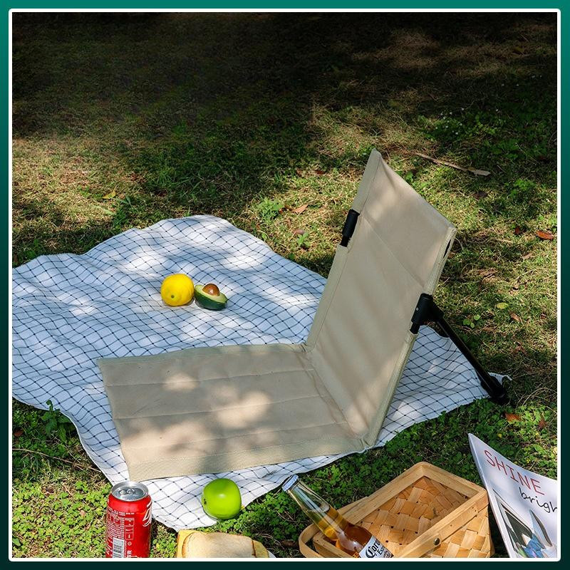Binchi Outdoor Product Klappbarer Campingstuhl aus Aluminiumlegierung mit Kissen in Grün, Schwarz, Beige oder Braun - Bild 1