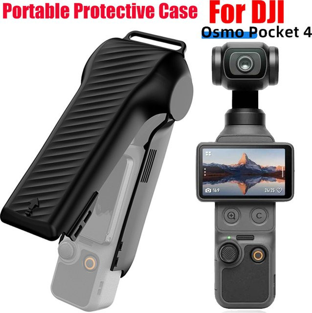 Harte Schutzhülle für DJI Osmo Pocket 4 in Schwarz für Kamera- und Displayschutz - Bild 1