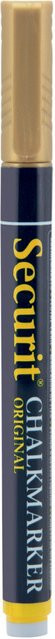 Securit Flüssigkreidestift für Professionals mit Rundspitze 1-2 mm in Gold - Bild 1