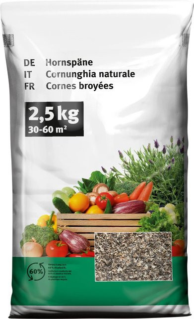 OBI Hornspäne zur Düngung für Garten, Obst und Gemüse, 2,5 kg - Bild 1