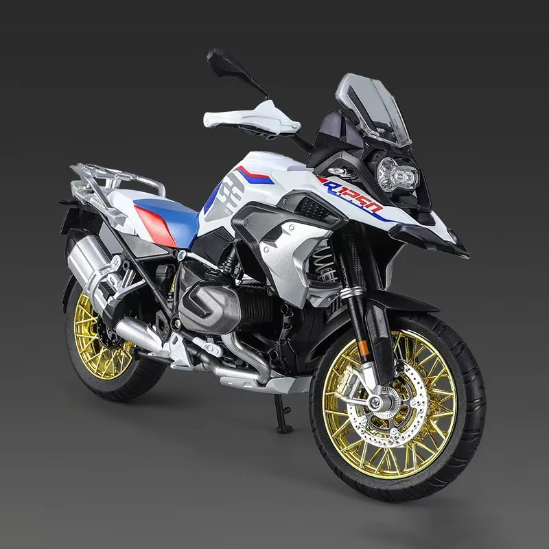 R1250 GS ADV Motorradmodell, 1:9, aus Druckguss, mit Sound und Licht - Bild 4