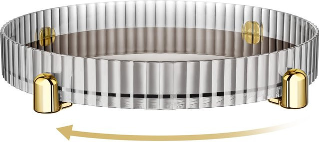 Glow Makeup Organizer 360 Grad drehbare Aufbewahrungsbox für Make-up und Parfüm in Transparent - Bild 1