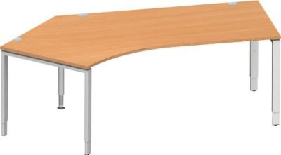 Schäfer Shop Genius Winkelschreibtisch MODENA FLEX 135 Grad Buche, Ansatz links, Breite: 216,5 cm - Bild 1