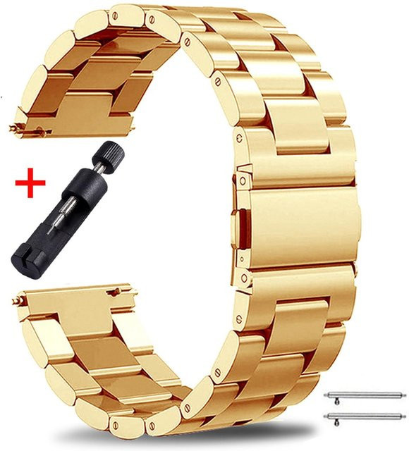 VA VA VOOM Uhrenarmband Edelstahl, Gold, Unisex - Bild 1