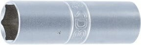 BGS Zündkerzen-Einsatz Sechskant dünnwandig in Silber mit 12,5 mm Innenvierkant und 16 mm Schlüsselweite - Bild 1