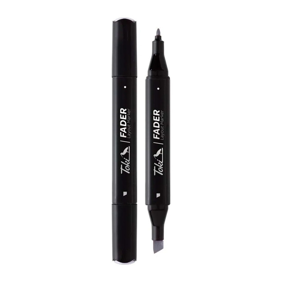 Toki Marker Fader Permanent Marker mit Keilspitze in 66 Farben Cold Grey CGII8 - Bild 2