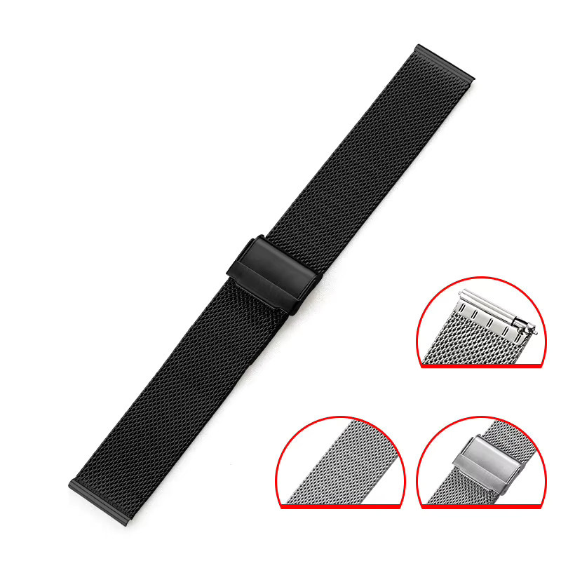 Uhrenarmband Edelstahl, Milanaise, Unisex, für Huawei GT2, 20mm, 22mm - Bild 2