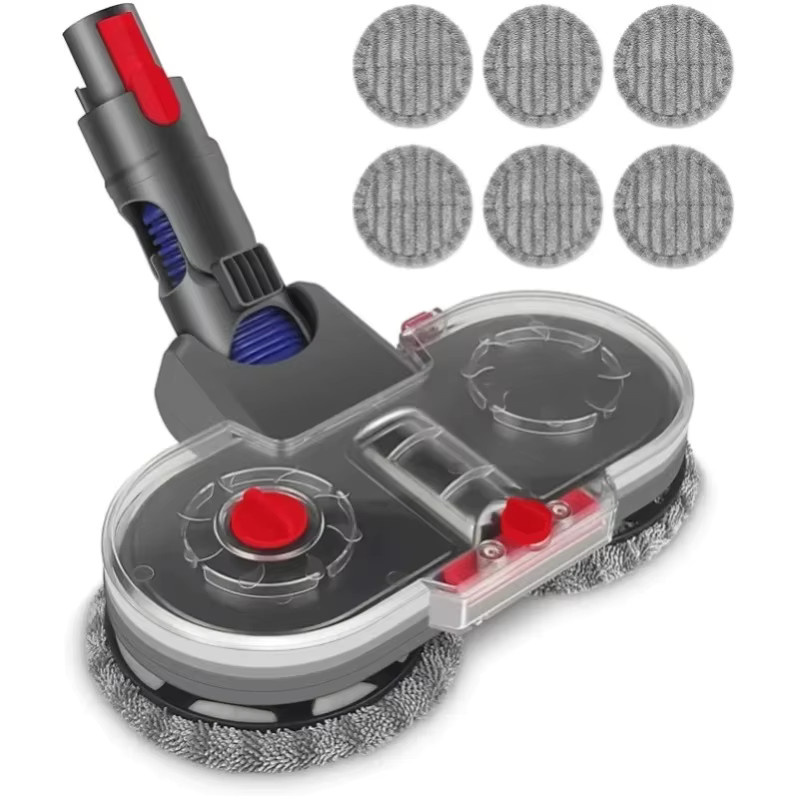 Dyson Vakuum-Wischmopp-Zubehör Set in Grau mit Wassertank und 6 Stoffpads für V7 V8 V10 V11 - Bild 7