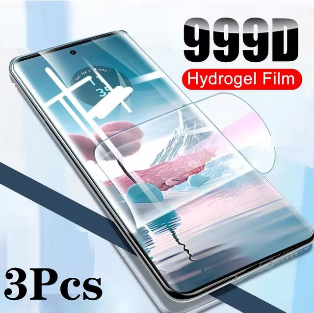3er Pack HD Hydrogelfolie Displayschutzfolie für Motorola Moto Edge 60 Fusion 5G, transparent - Bild 1