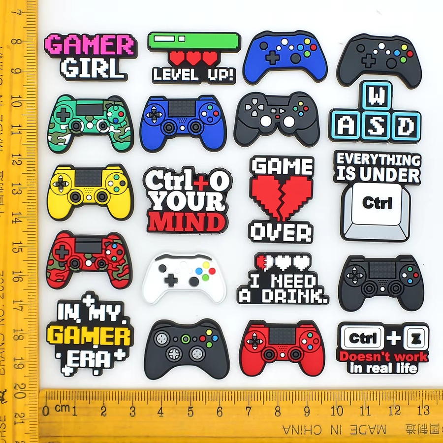 Lanxi League Schuh-Charms, Cartoon Gamepad-Serie, PVC - Bild 4