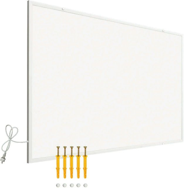 Wiltec Infrarotheizung 520W Elektroheizung in Weiß mit Überhitzungsschutz und Aluminiumgehäuse, Wandmontage - Bild 1