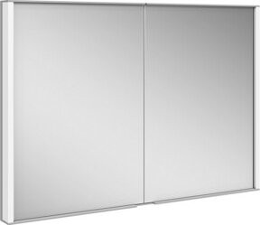 Keuco Spiegelschrank Royal Match mit 2 Drehtüren, Farbe Weiß, B/H/T: 100 x 70 x 16 cm - Bild 1
