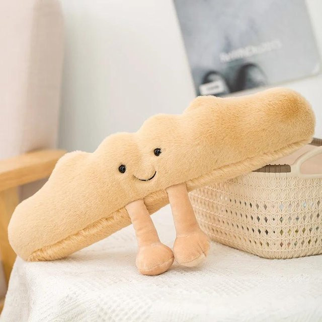 Kidsly Plüsch Toastbrot Brezel Croissant Baguette, Plüschtier, ab 14 Jahren - Bild 1