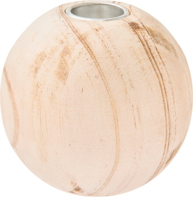 Rico Design Kerzenhalter Kugel aus Holz in Natur - Bild 1
