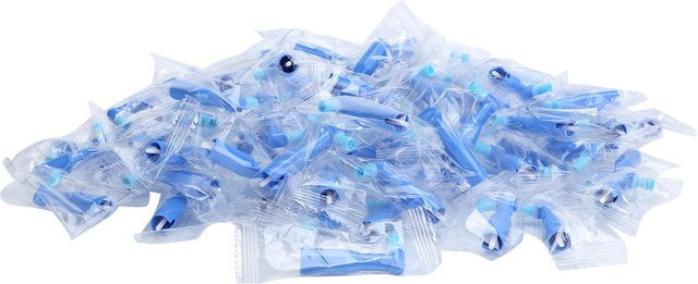 100 Stück Einweg Dental Zähne Polierer Oral Mund Aufhellung Polierzubehör, Blau - Bild 1
