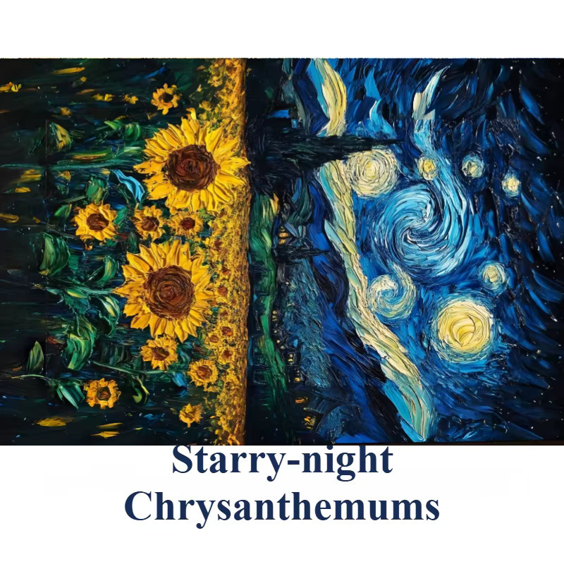 Sternennacht-Chrysanthemen Puzzle, 150 Teile - Bild 4