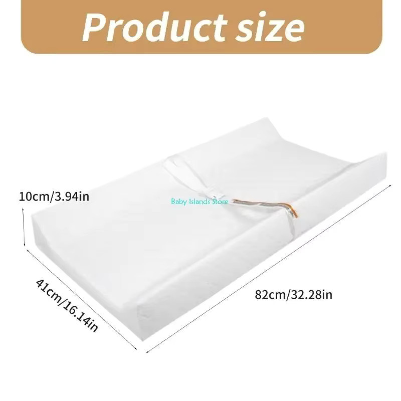 K92D Babywindel-Wickeltischunterlage für Kleinkinder, Farbe: Weiß, Breite: 81,28 cm, Tiefe: 40,64 cm - Bild 3