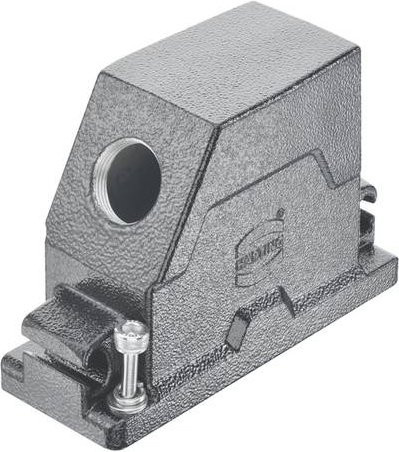 HARTING Tüllengehäuse 19 40 516 1613 19405161613 aus Edelstahl in Schwarz - Bild 1