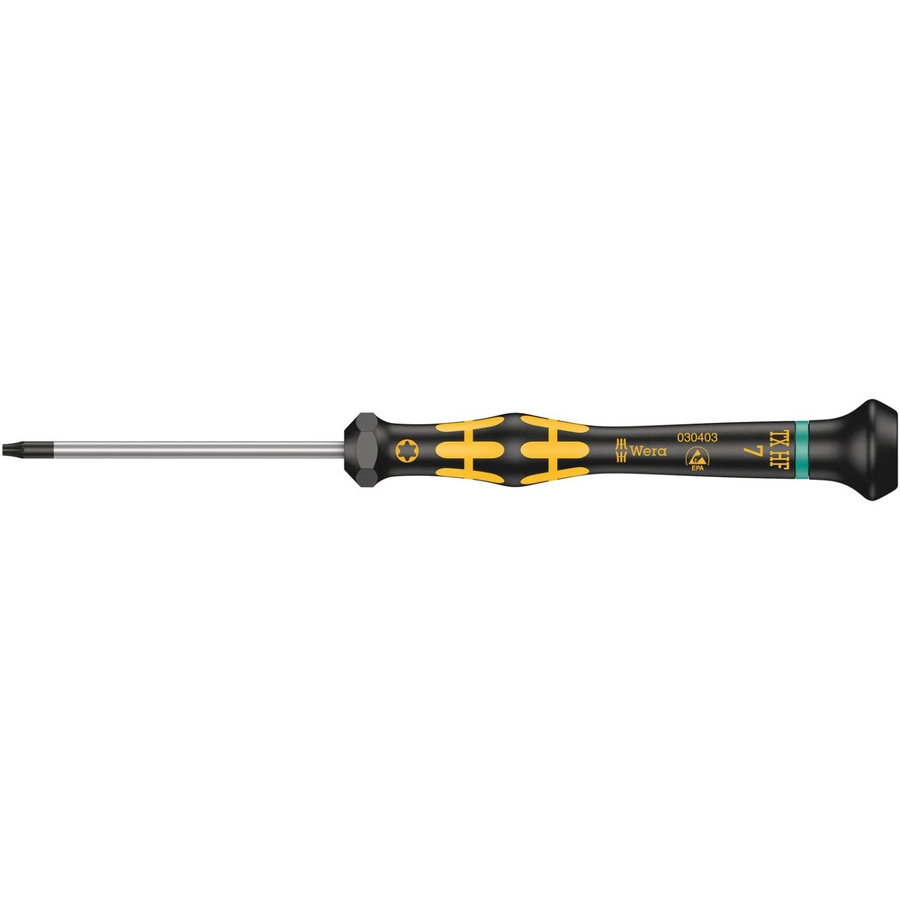 Wera Kraftform Micro ESD Torx-Schraubendreher T 7 in Schwarz mit Haltefunktion - Bild 2