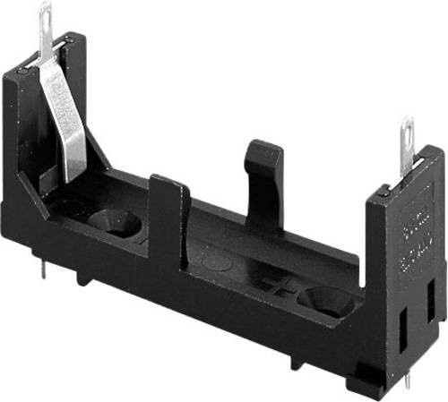 Bulgin BX0035 Batteriehalter 1x Mignon AA mit Lötanschluss in Schwarz, B/T/H: 60,3 x 21,6 x 30,3 mm - Bild 1