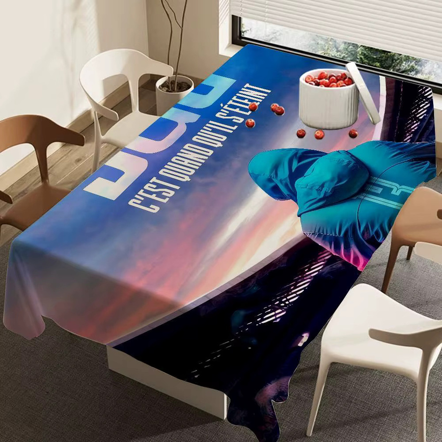 Singer J-JuL Home Rechteckige Tischdecke mit grafischem Muster, Wasserabweisend und Schmutzabweisend, Mehrfarbig - Bild 6