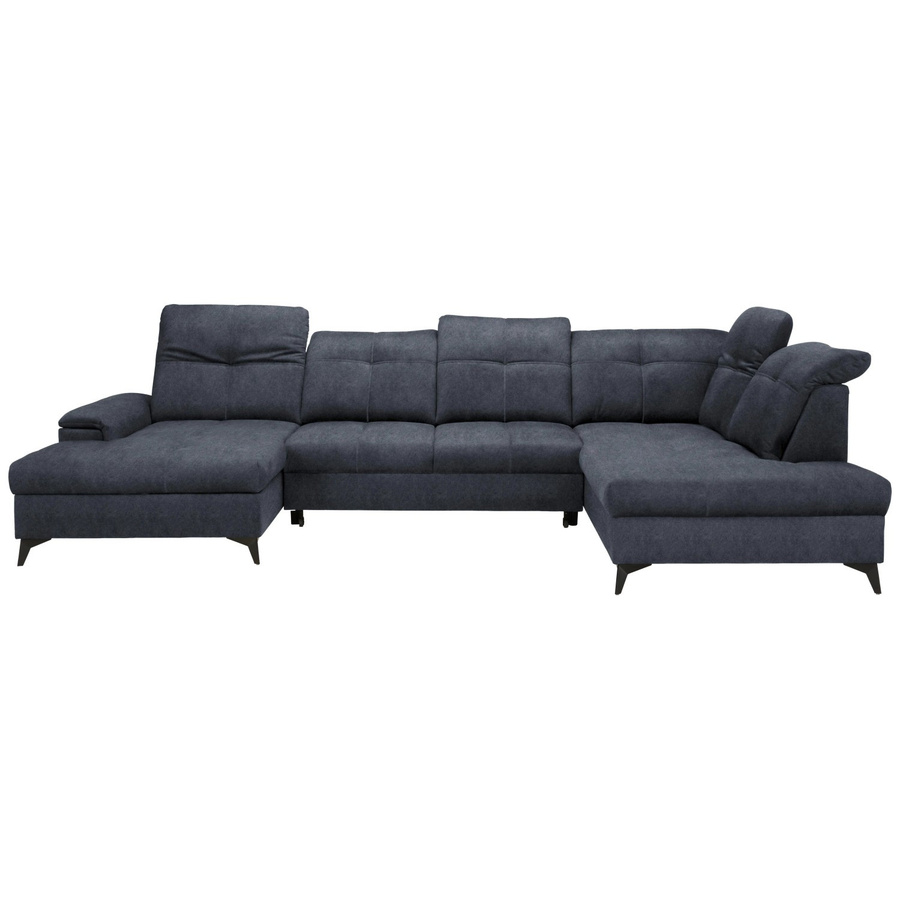 Mömax Wohnlandschaft Sierra in Graphit, U-Form mit verstellbaren Kopfstützen und Lift-up-Sitzfunktion, Breite: 364 cm, Tiefe: 230 cm, Höhe: 230 cm - Bild 2