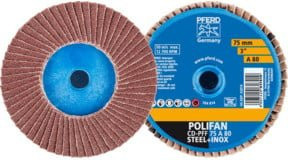 PFERD TOOLS COMBIDISC Mini-POLIFAN CD Schleifscheibe Korund A80 Durchmesser: 75 mm - Bild 1