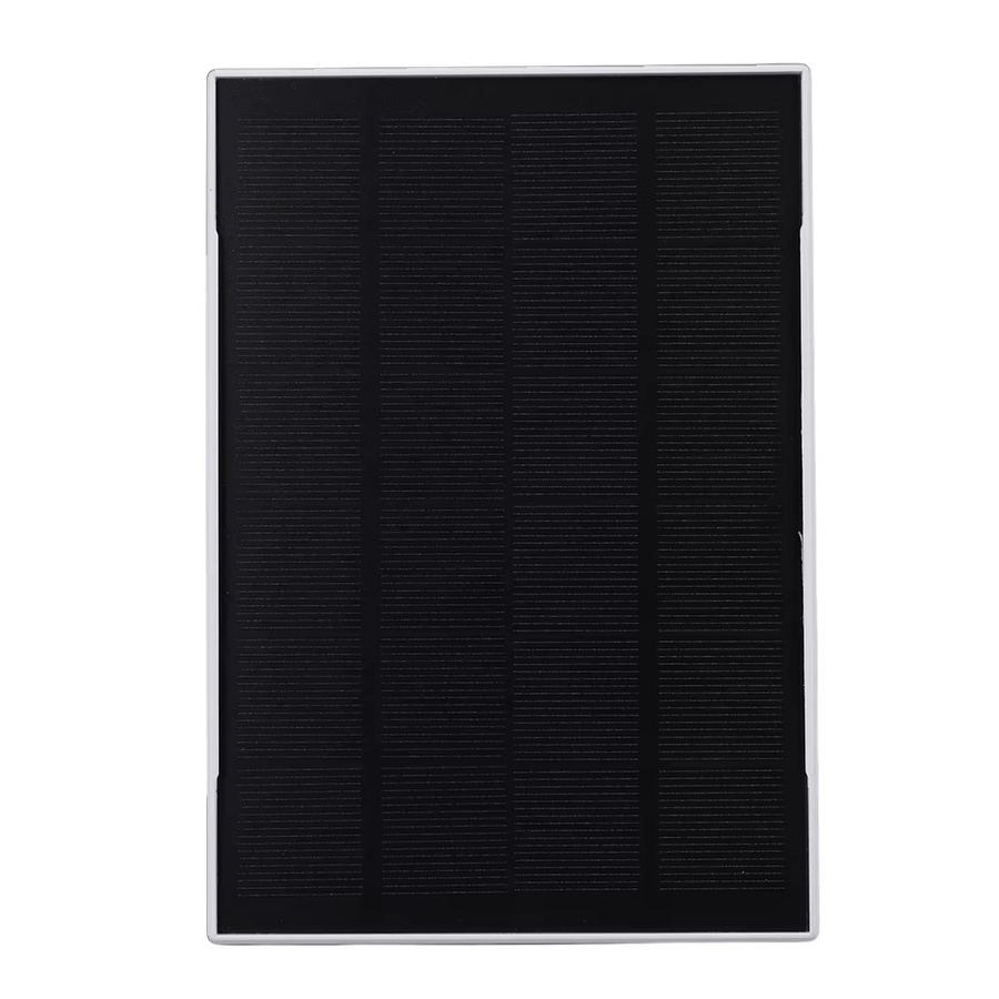 ALLOYSEED Solarpanel-Set 3W 6V mit 360 Grad verstellbarer Wandhalterung und Micro-USB sowie Typ-C Anschluss in Schwarz für Ring Eufy Blink Arlo Kameras - Bild 4