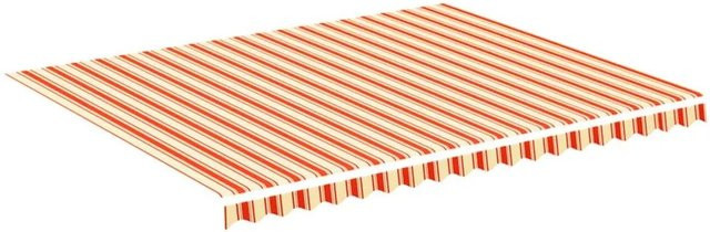vidaXL Markisenbespannung aus Polyester in Gelb und Orange, B/H: 4,5 x 3,5 m - Bild 1