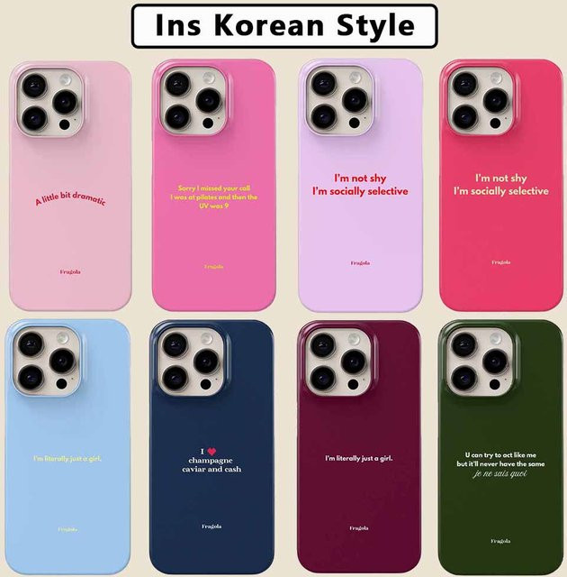 Clmj MEANS GIRLS Modische Handyhülle für iPhone mit glänzender Folie aus hartem PC für verschiedene Modelle - Bild 1